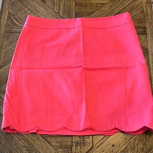 Talbots pink scallop skirt